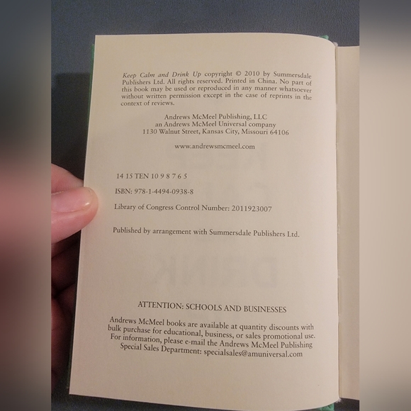 Keep Calm & Drink Up Mini Book - Picture 2 of 4